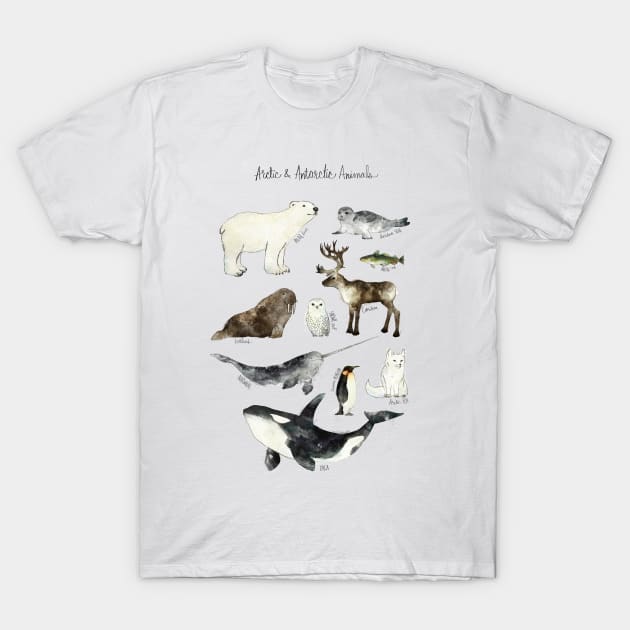 Arctic Animals T-Shirt by Amy Hamilton